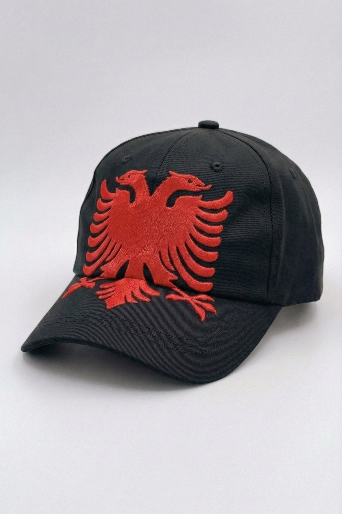 Albanian Eagle Hat Black - Double-Headed Eagle Snapback Cap Style 5 | Hajde Zemer