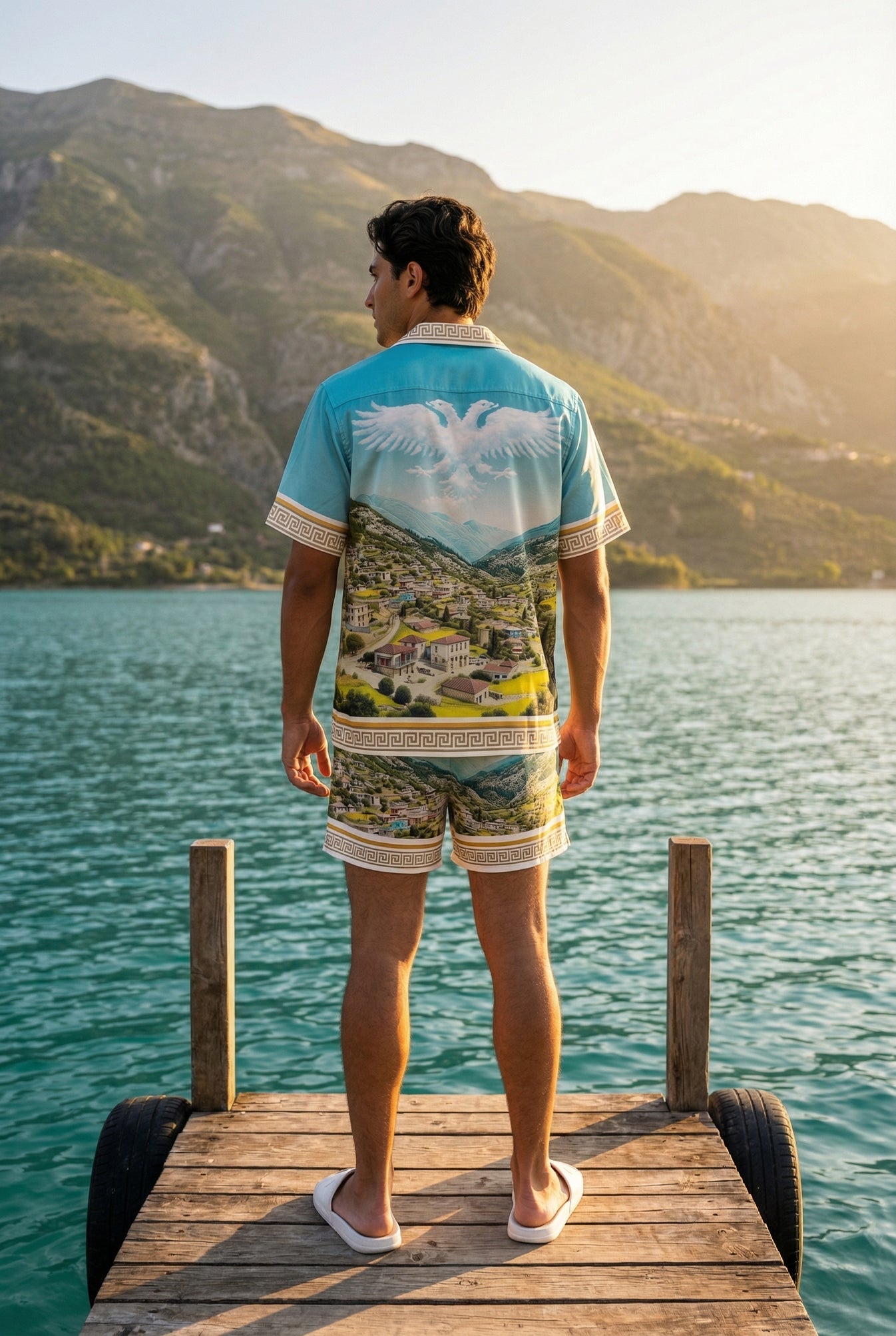 Greenland Shorts on model - Back View Editorial | Hajde Zemer