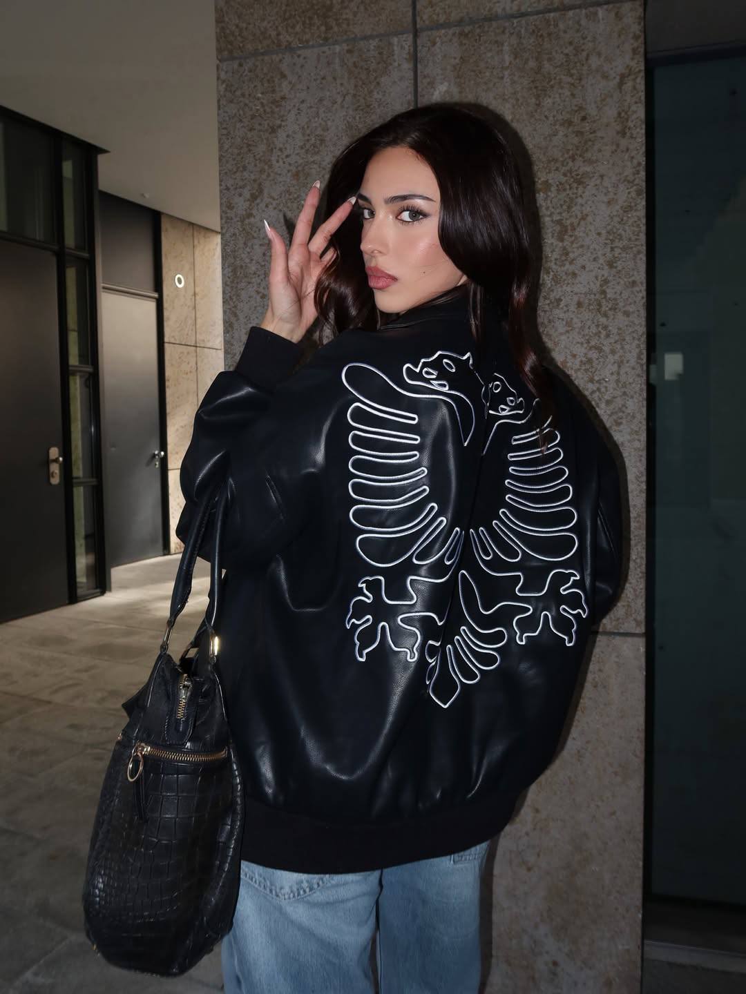 Albanian Eagle Jacket — real customer photo, Hajde Zemer