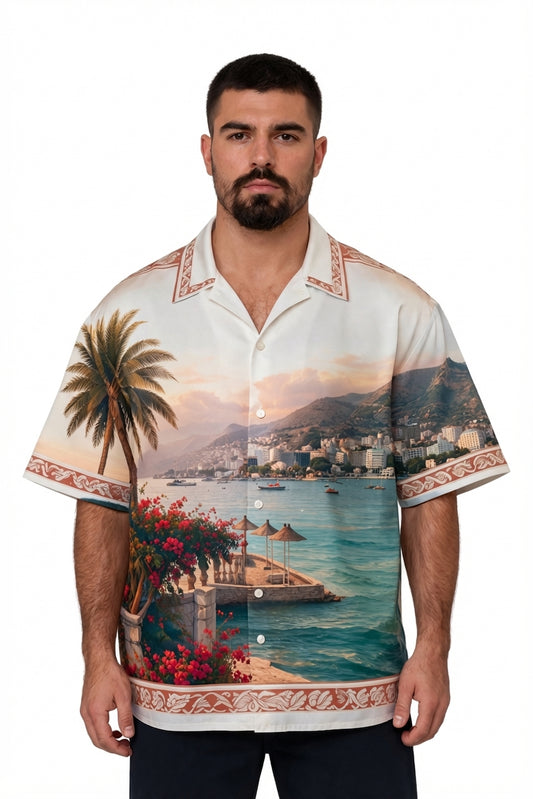 Albanian Riviera Button-Down Shirt - Front View