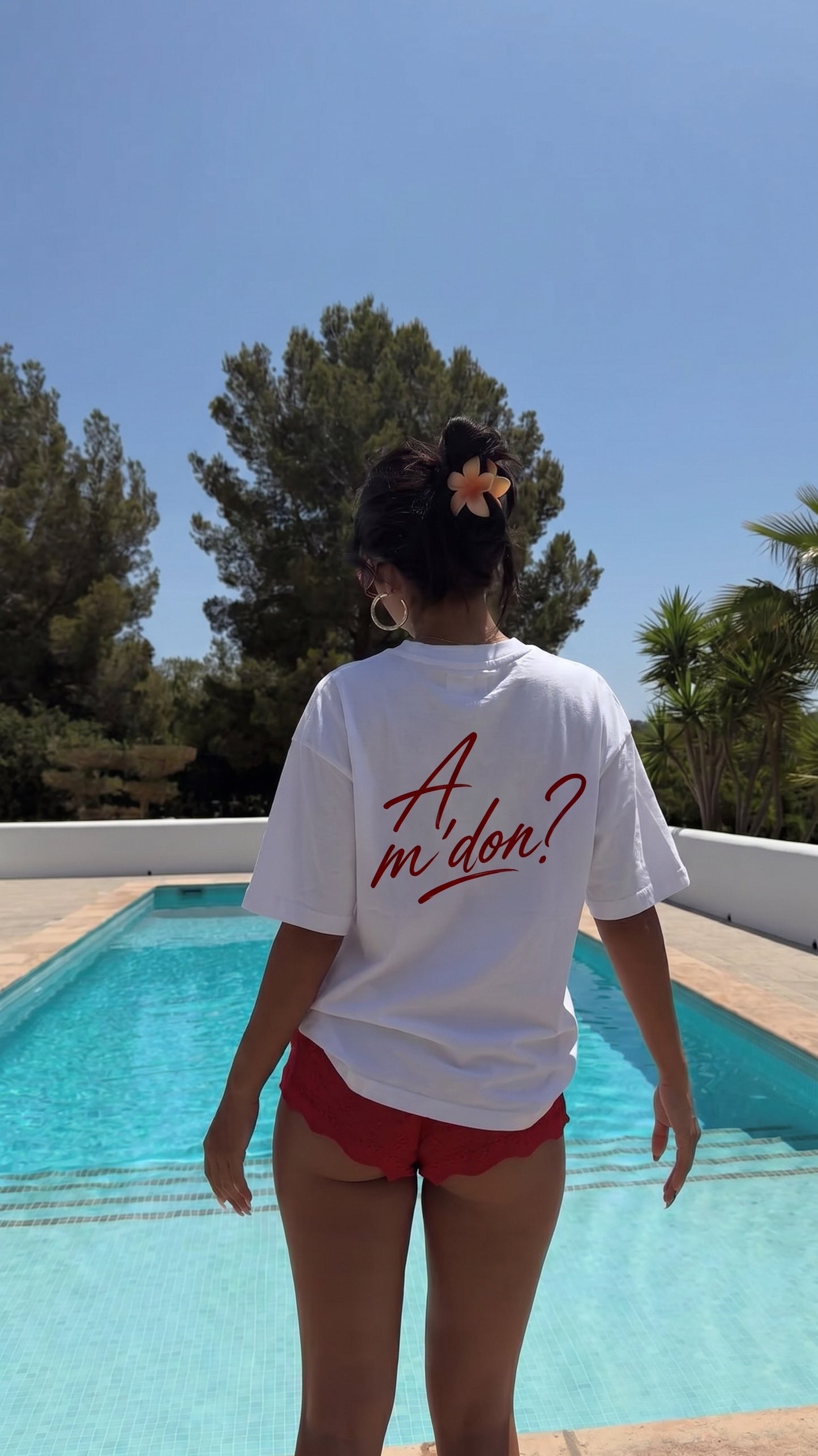 Albanian Graphic Tee — A'mdon? Tee — lifestyle shot | Hajde Zemer
