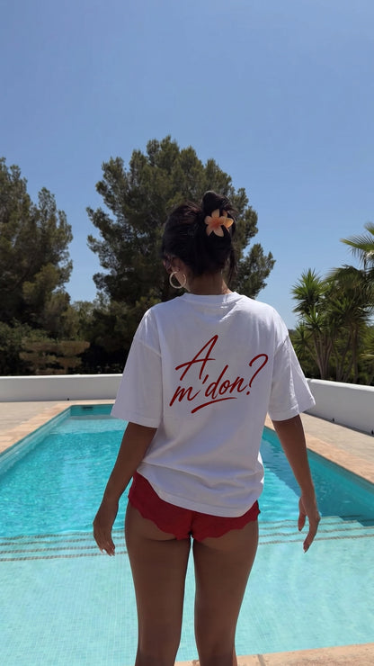 Albanian Graphic Tee — A'mdon? Tee — lifestyle shot | Hajde Zemer