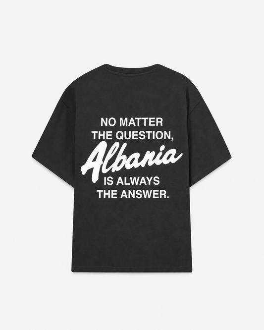 Albania Is Always The Answer Tee — Kids - Back | Hajde Zemer