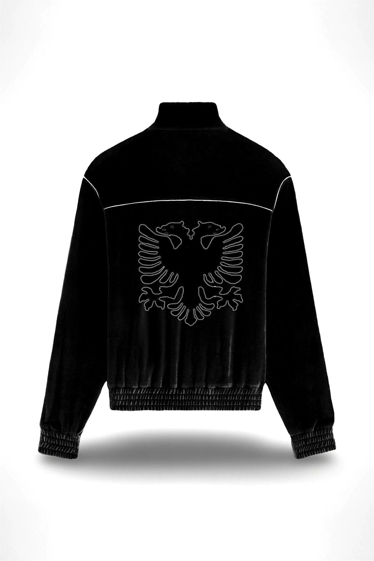 ALBANIAN VELOUR JACKET - WHITE STITCH