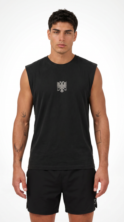 Albanian Eagle Bisha Eagle Tank — lifestyle shot | Hajde Zemer