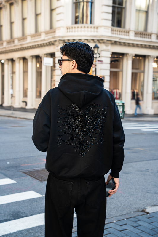 Eagle Rhinestone Hoodie