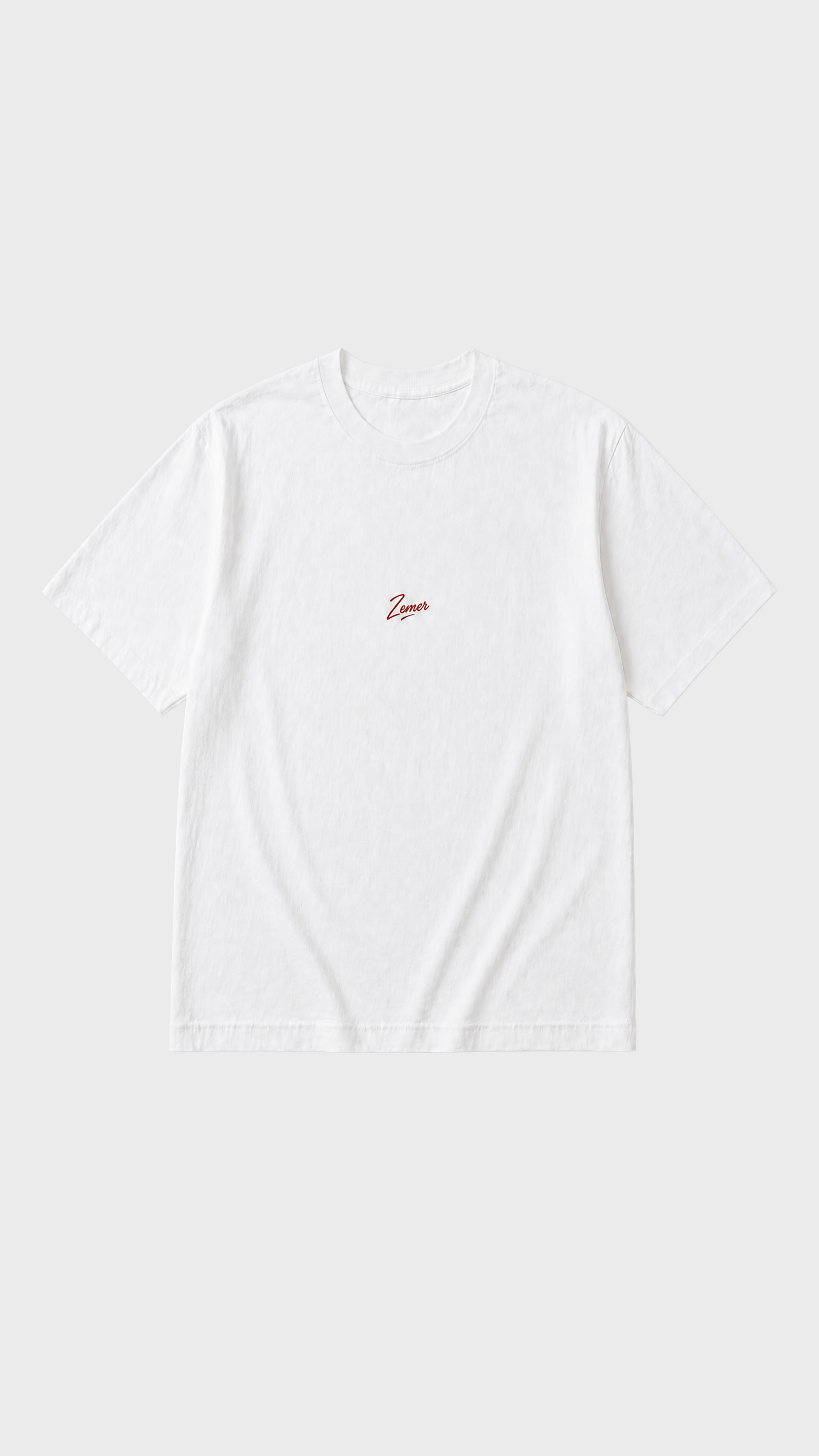 Albanian Graphic Tee — A'mdon? Tee — detail view | Hajde Zemer