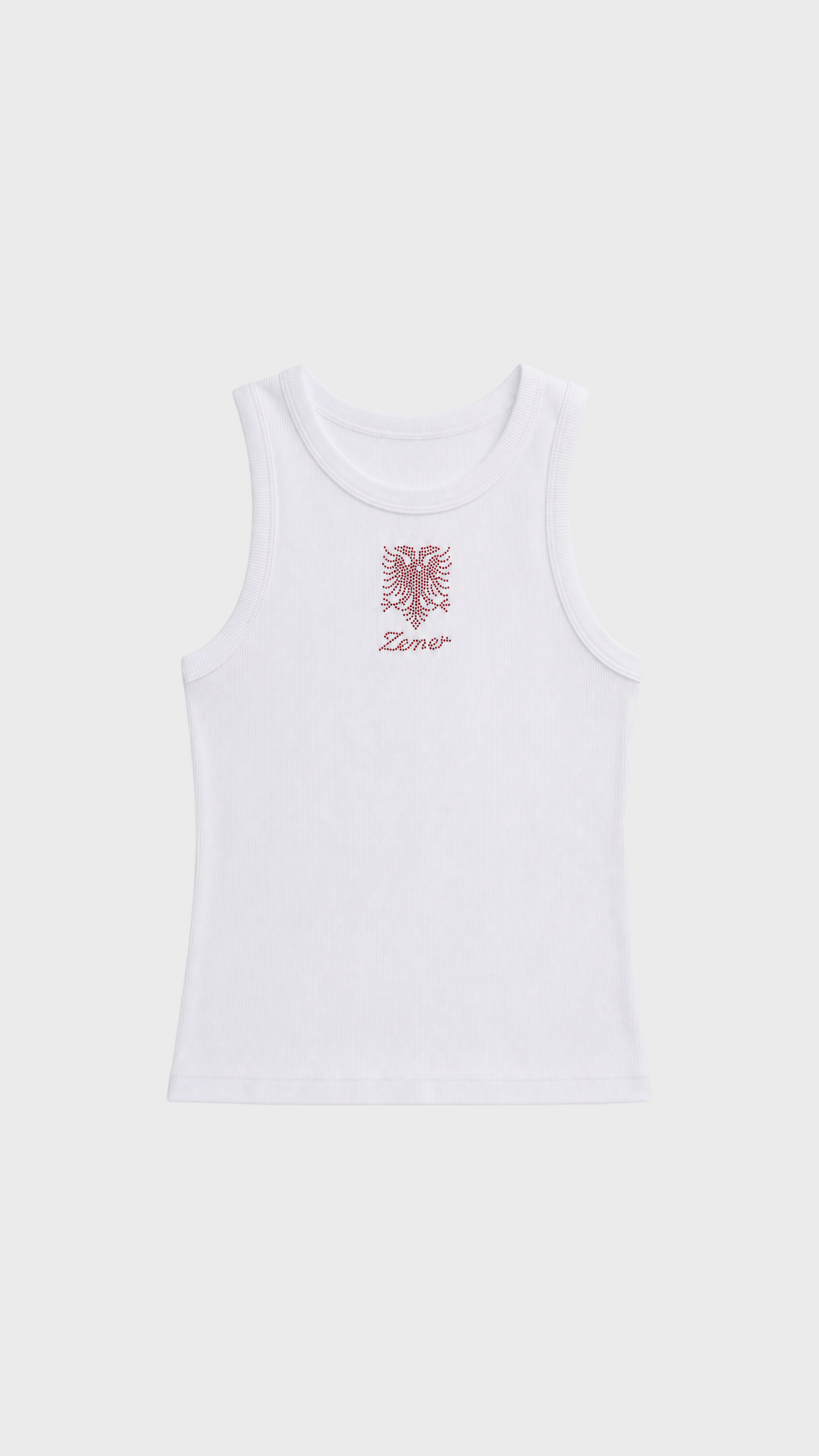 Zemer Eagle Rhinestone MicroRib Tank