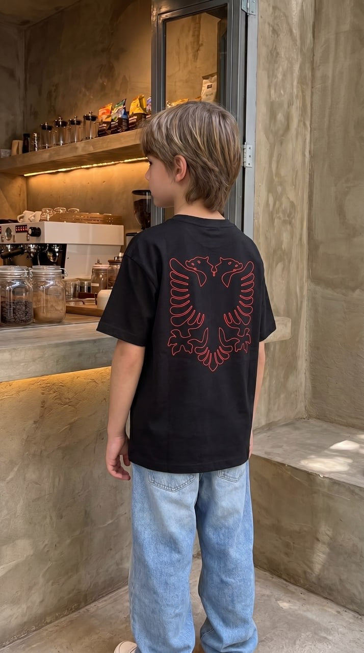 Zemer Eagle Print Tee — Kids