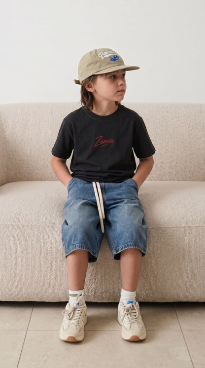 Zemer Eagle Print Tee — Kids