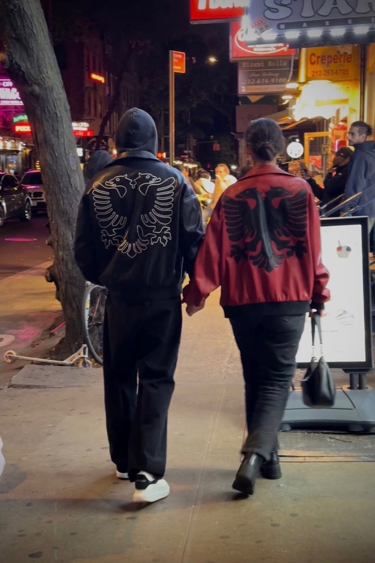 Albanian Red Eagle Jacket - Double-Headed Eagle Bomber Jacket Detail View | Hajde Zemer