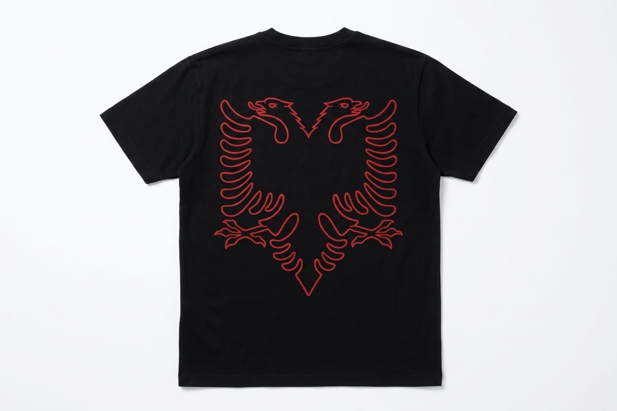 Zemer Script Eagle Tee — Back