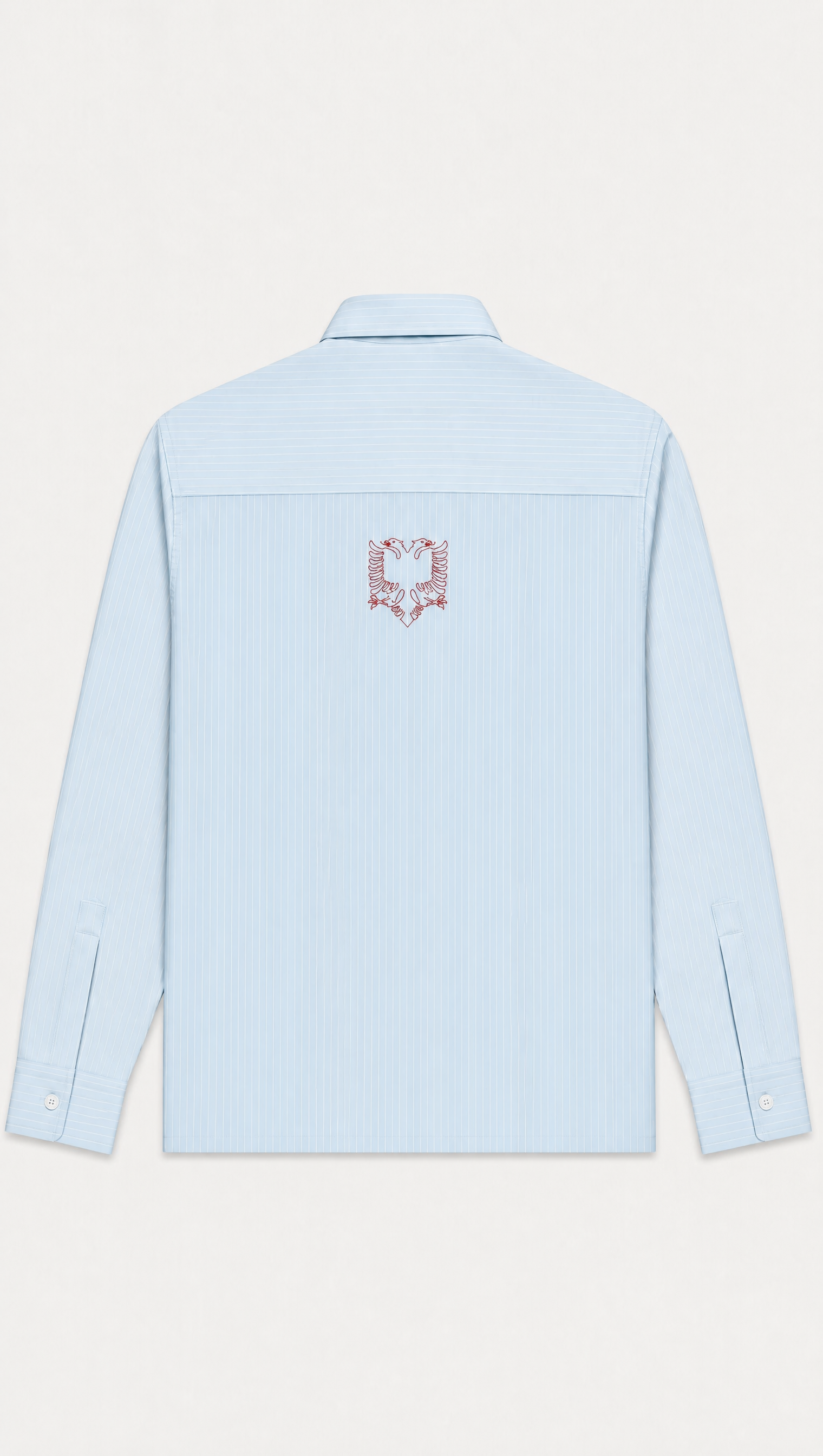 Albanian Eagle Crop Button-Down — detail view | Hajde Zemer