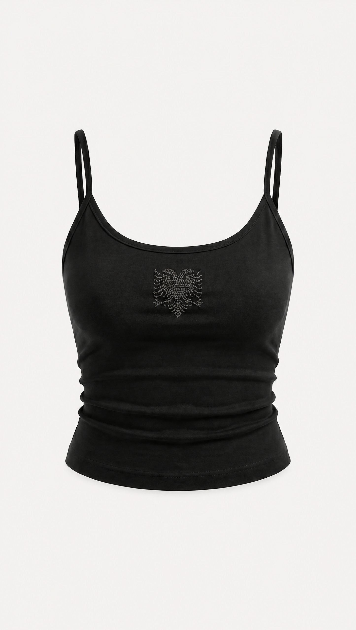 Albanian Eagle Crop Tank — close-up | Hajde Zemer