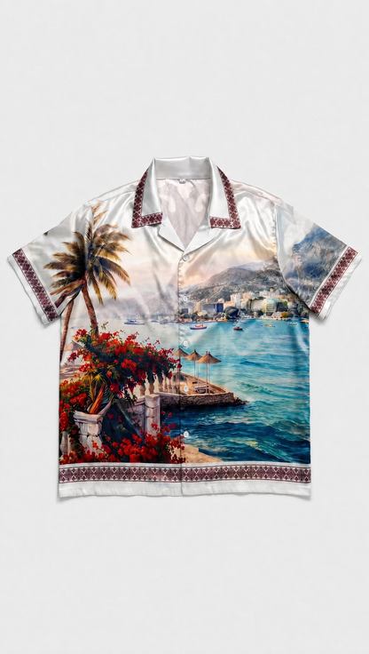Albanian Riviera Button-Down — detail view | Hajde Zemer
