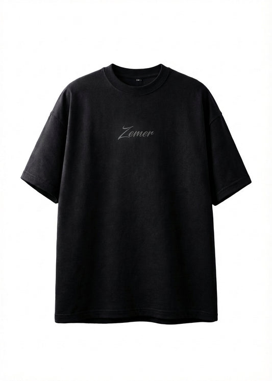 Zemer Script Tee — Front View