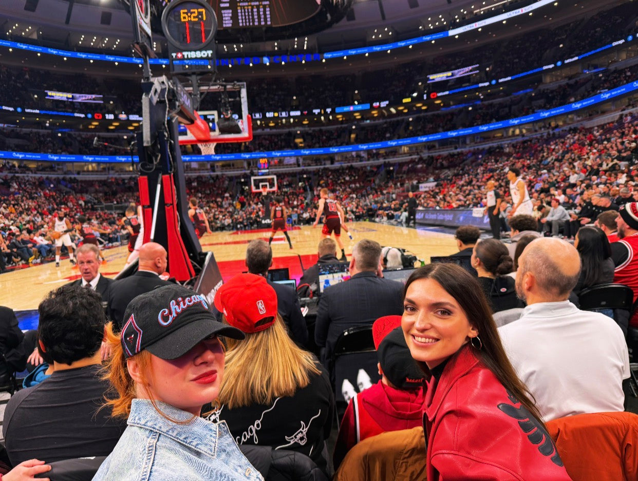 UGC - Abetare courtside in Red Eagle Jacket